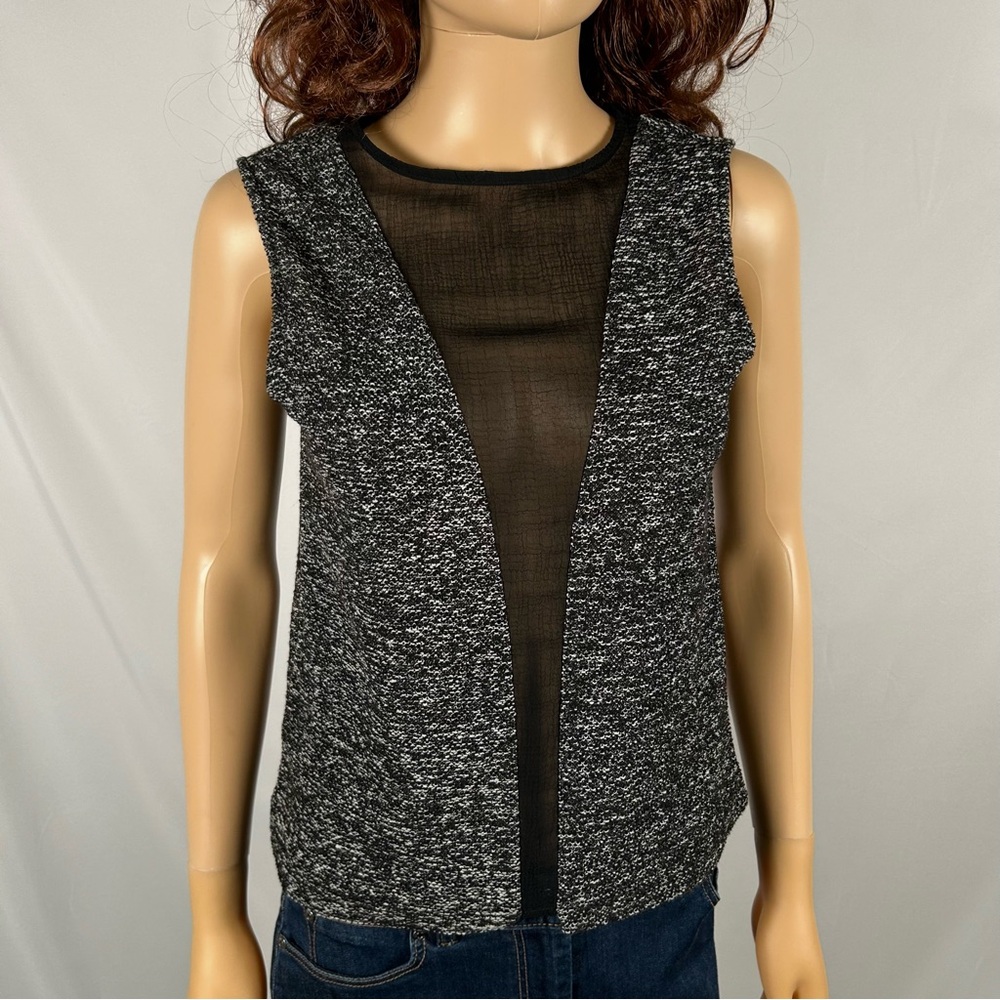 Harlowe & Graham Black Sleeveless Blouse Size Small